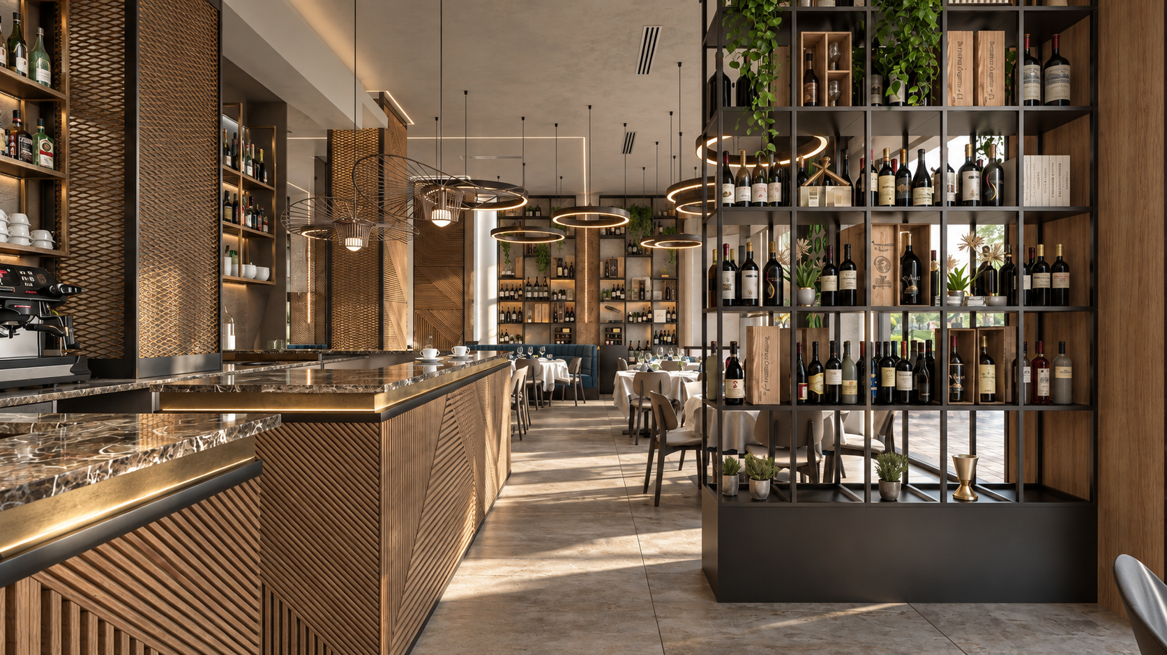 Interior Design Ristorante di Lusso