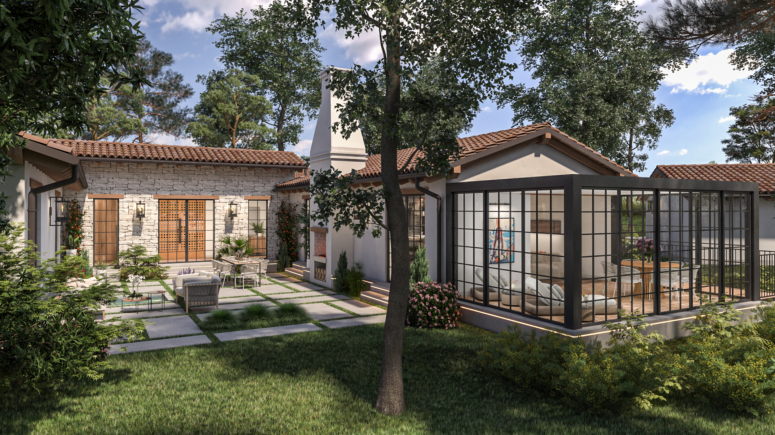 Villa Contemporanea Stile Spagnolo