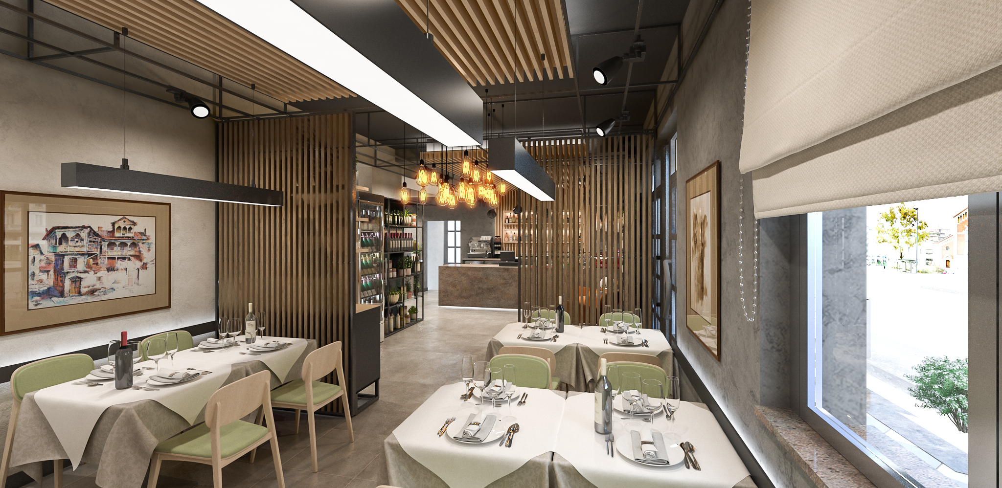 Interior Design Ristorante Metropolitano